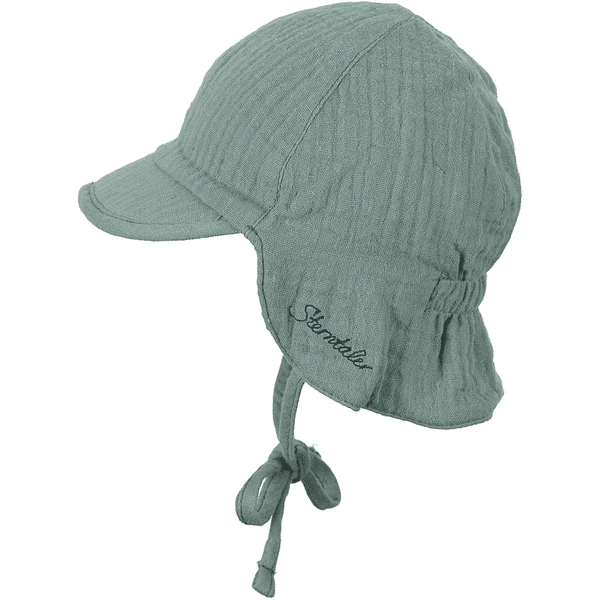 Sterntaler Reversible Peaked Cap Met Nekbeschermer Dinos Donkergroen 5 Sterntaler Reversible Peaked Cap Met Nekbeschermer Dinos Donkergroen - Afbeelding 5