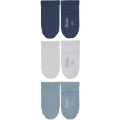 Sterntaler Sneaker Sokken 3-pack Bamboe Blauw -Kleintje Luxe sterntaler sneaker sokken 3 pack bamboe blauw a335319 4