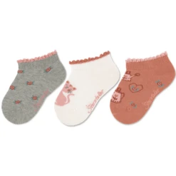 Sterntaler Sneaker Sokken 3-pack Kat Lichtgrijs -Kleintje Luxe sterntaler sneaker sokken 3 pack kat lichtgrijs a409523 4