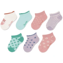 Sterntaler Sneaker Sokken 7-pack Lichtroze -Kleintje Luxe sterntaler sneaker sokken 7 pack lichtroze a409527 3