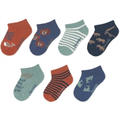 Sterntaler Sneaker Sokken 7-pack Roest -Kleintje Luxe sterntaler sneaker sokken 7 pack roest a409524 3