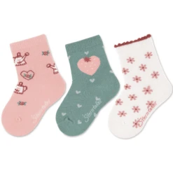 Sterntaler Sokken 3-pack Gieter Roze -Kleintje Luxe sterntaler sokken 3 pack gieter roze a409368 4
