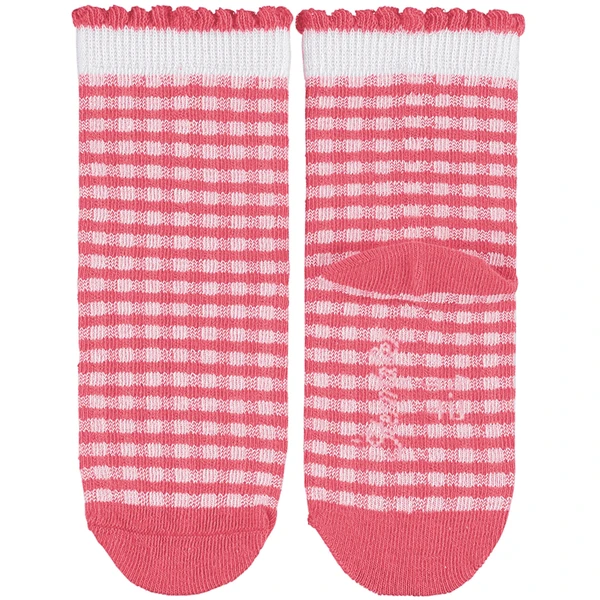 Sterntaler Sokken 3-pack Vichy Ruit Koraal 2 Sterntaler Sokken 3-pack Vichy Ruit Koraal - Afbeelding 2
