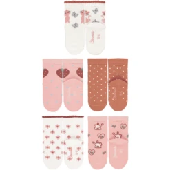 Sterntaler Sokken 5-pack Meisjes Ecru -Kleintje Luxe sterntaler sokken 5 pack meisjes ecru a409407 2