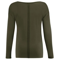 SUPERMOM Shirt Met Lange Mouwen Basic Army -Kleintje Luxe supermom shirt met lange mouwen basic army a252064 4