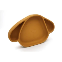 The Cotton Cloud Bord Met Zuignap In Silicone Milo Honey -Kleintje Luxe the cotton cloud bord met zuignap in silicone milo honey a319826 2