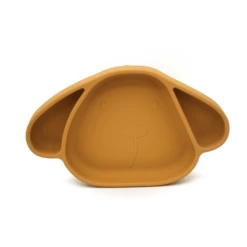 The Cotton Cloud Bord Met Zuignap In Silicone Milo Honey