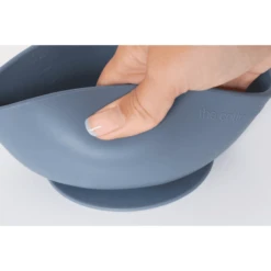 The Cotton Cloud Eetkom Bear Van Silicone Smokey Blue -Kleintje Luxe the cotton cloud eetkom bear van silicone smokey blue a320149 3