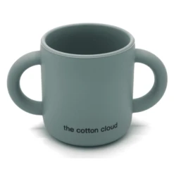 The Cotton Cloud Silicone Drinkbeker Jade -Kleintje Luxe the cotton cloud silicone drinkbeker jade a319841 3