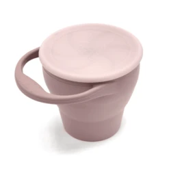 The Cotton Cloud Silicone Snack Beker Dusty Roze -Kleintje Luxe the cotton cloud silicone snack beker dusty roze a319885 2