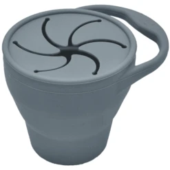 The Cotton Cloud Silicone Snack Beker Smokey Blue