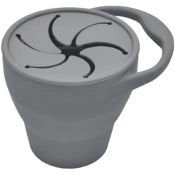 The Cotton Cloud Silicone Snack Beker Storm Grijs