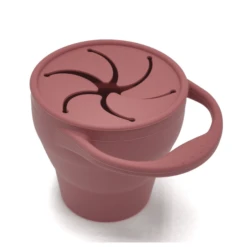 The Cotton Cloud Silicone Snack Beker Wild Rose -Kleintje Luxe the cotton cloud silicone snack beker wild rose a319884 4