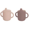 The Cotton Cloud Siliconen Drinkbekerset, Lili De Beer, Plum / Blush