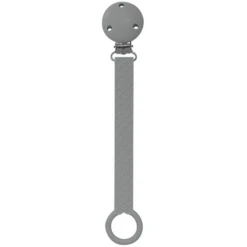 The Cotton Cloud Speenkoord Scallop Silicone, Graphite