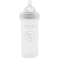 Twistshake TWIST SHAKE Babyfles Anti-koliek 260 Ml In Wit -Kleintje Luxe twist shake babyfles anti koliek 260 ml in wit a310037 4