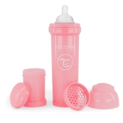 Twistshake TWIST SHAKE Babyfles Anti-koliek 330 Ml In Pastelroze -Kleintje Luxe twist shake babyfles anti koliek 330 ml in pastelroze a310047 3