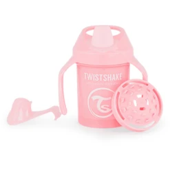 Twistshake TWIST SHAKE Drinkbeker Minicup 230 Ml 4+ Maanden Pastel Roze -Kleintje Luxe twist shake drinkbeker minicup 230 ml 4 maanden pastel roze a298879 1