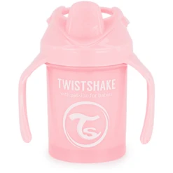 Twistshake TWIST SHAKE Drinkbeker Minicup 230 Ml 4+ Maanden Pastel Roze -Kleintje Luxe twist shake drinkbeker minicup 230 ml 4 maanden pastel roze a298879 3
