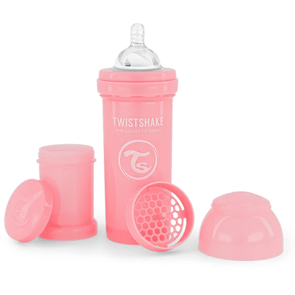 Twistshake Twist Shake Drinkflesje Anti-koliek 260 Ml Pastel Roze 3 Twistshake Twist Shake Drinkflesje Anti-koliek 260 Ml Pastel Roze - Afbeelding 3