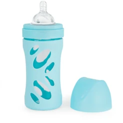 Twistshake TWIST SHAKE Glazen Fles Anti-koliek 260 Ml In Pastelblauw -Kleintje Luxe twist shake glazen fles anti koliek 260 ml in pastelblauw a310168 3