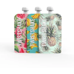 Twistshake TWIST SHAKE Knijpzak 3 X 220 Ml Fruit