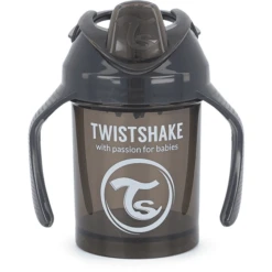 Twistshake TWIST SHAKE Mini Beker Van 4 Maanden 230 Ml In Zwart -Kleintje Luxe twist shake mini beker van 4 maanden 230 ml in zwart a310189 2