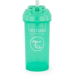 Twistshake TWIST SHAKE Rietjesbeker 360 Ml In Pastelgroen -Kleintje Luxe twist shake rietjesbeker 360 ml in pastelgroen a310059 4