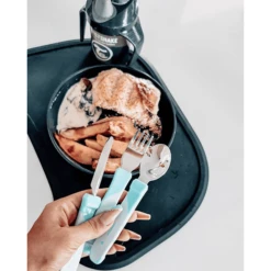 Twistshake Twist Shake Roestvrij Staalbestek Pastel L Blauw -Kleintje Luxe twist shake roestvrij staalbestek pastel l blauw a264395 2