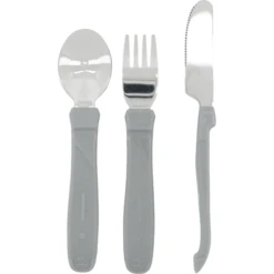 Twistshake TWIST SHAKE Roestvrijstalen Bestek In Pastelgrijs -Kleintje Luxe twist shake roestvrijstalen bestek in pastelgrijs a310100 2