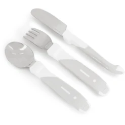 Twistshake TWIST SHAKE Roestvrijstalen Bestek In Wit -Kleintje Luxe twist shake roestvrijstalen bestek in wit a264401 1