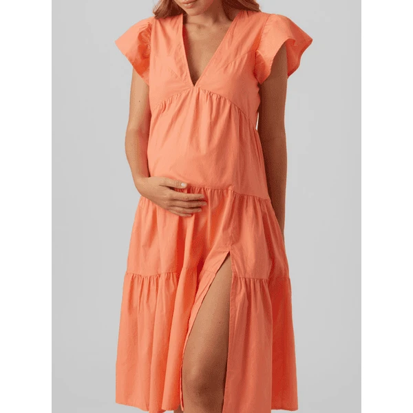 VERO MODA Zwangerschapsjurk VMMJARLOTTE Georgia Peach 3 VERO MODA Zwangerschapsjurk VMMJARLOTTE Georgia Peach - Afbeelding 3