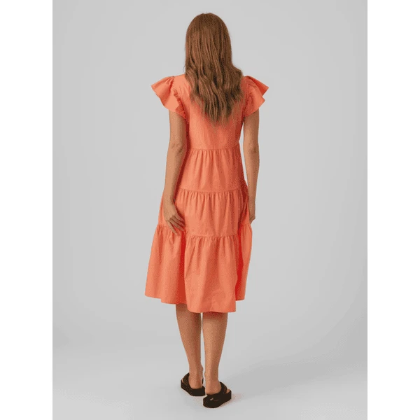 VERO MODA Zwangerschapsjurk VMMJARLOTTE Georgia Peach 4 VERO MODA Zwangerschapsjurk VMMJARLOTTE Georgia Peach - Afbeelding 4