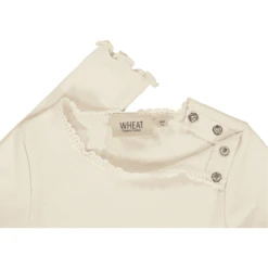 Wheat Kanten Eierschaal Lange Mouw Shirt -Kleintje Luxe wheat kanten eierschaal lange mouw shirt a409168 2