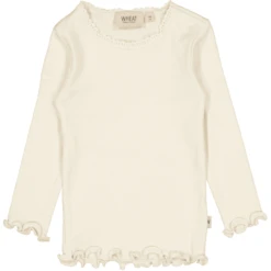 Wheat Kanten Eierschaal Lange Mouw Shirt