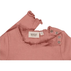 Wheat Kanten Shirt Met Lange Mouwen Van Old Rose -Kleintje Luxe wheat kanten shirt met lange mouwen van old rose a409161 2